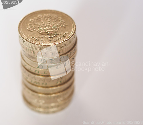 Image of Pound coin pile