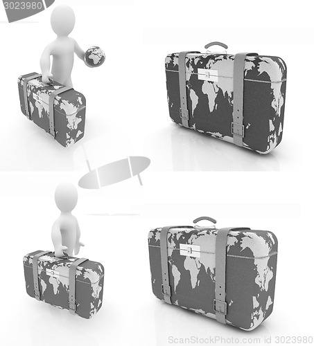 Image of Suitcase for travel set 