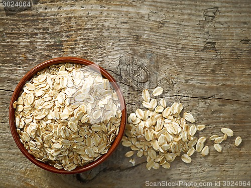 Image of bowl of oat flakes