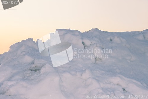 Image of Large heap of snow