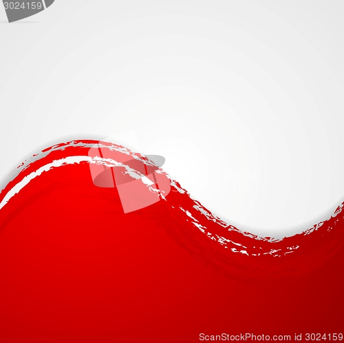 Image of Red grunge waves background