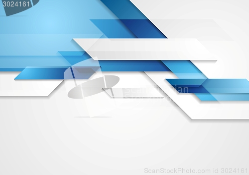 Image of Blue shiny hi-tech motion background