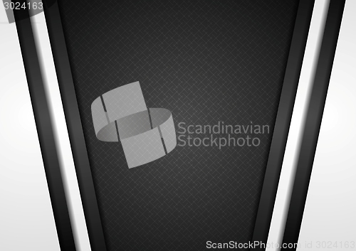 Image of Black and white tech corporate background