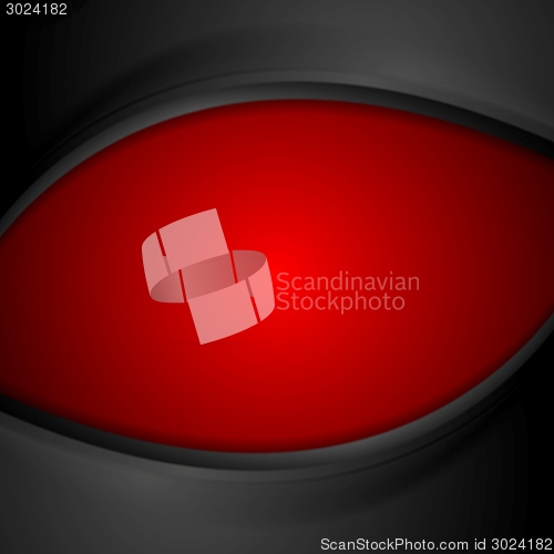 Image of Red and black wavy background