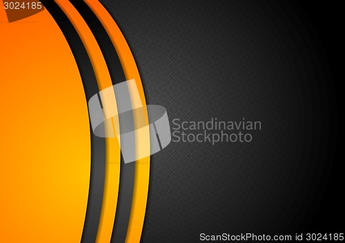 Image of Black and orange corporate background