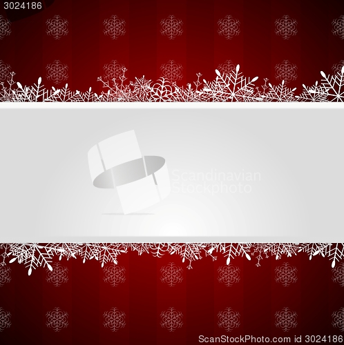 Image of Red Christmas greeting background