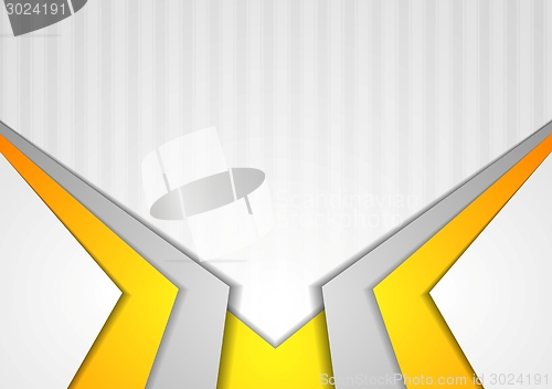 Image of Vibrant yellow and grey corporate abstract background