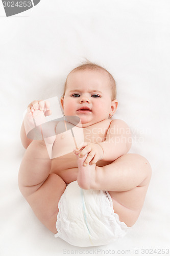 Image of grinning infant baby