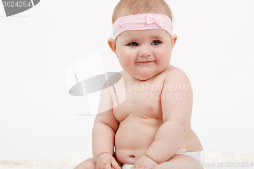 Image of grinning infant baby