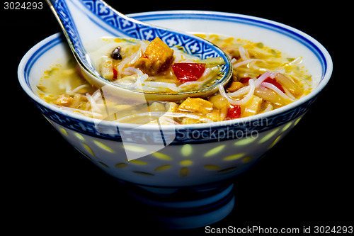 Image of Asian chicken noodle soup