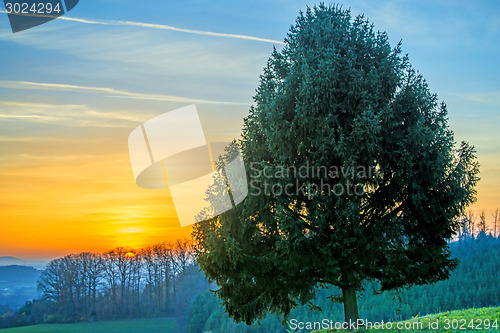 Image of Sunset in autumn