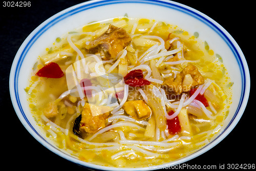 Image of Asian chicken noodle soup