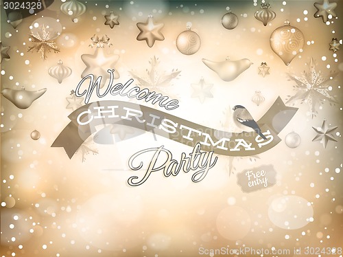 Image of Golden Christmas Decoration. EPS 10