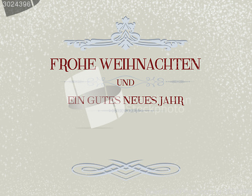 Image of frohe Weihnachten roter text