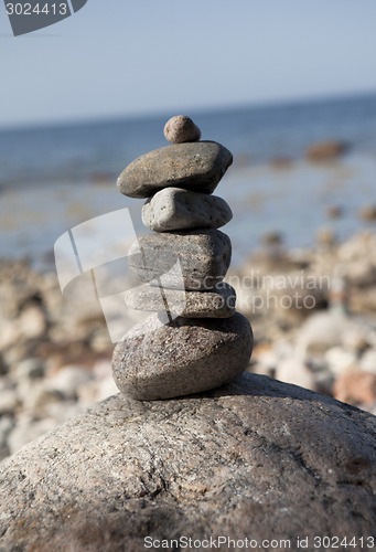 Image of Stone tower on rocks