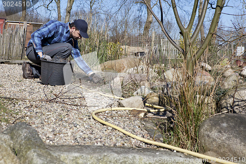 Image of spring cleaning in the garden