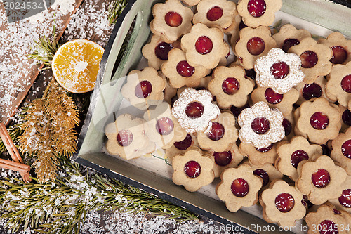 Image of a tray of biscuits