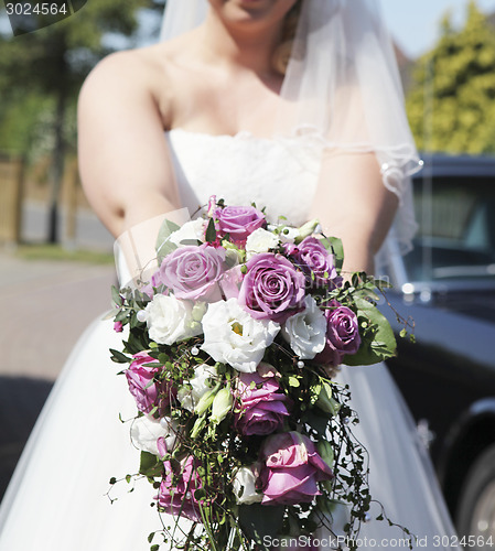 Image of Bridal bouquet with roses