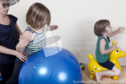 Image of Ball therapy with children