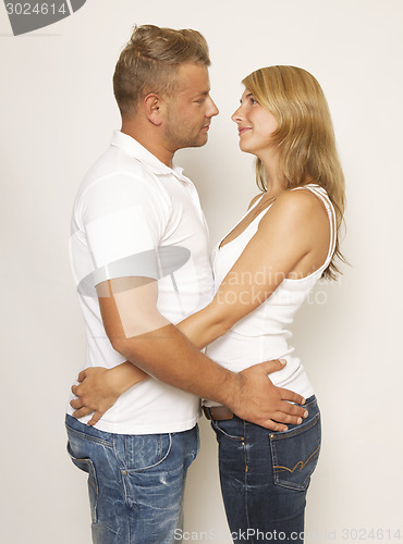 Image of Couple embracing each
