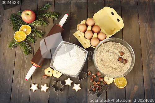 Image of Ingredients for Christmas baking