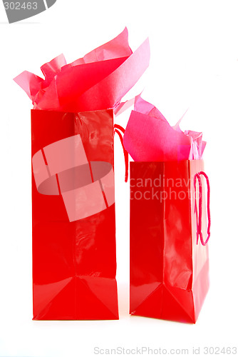 Image of Red shopping bags