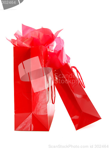 Image of Red shopping bags