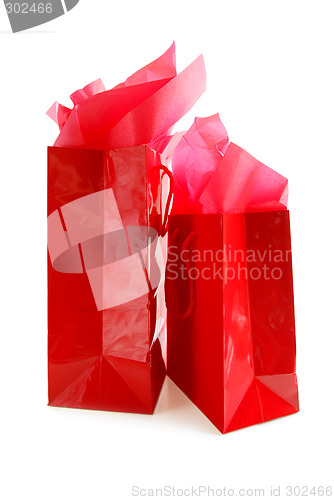 Image of Red shopping bags