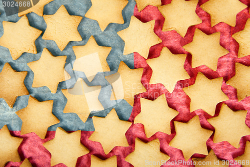 Image of christmas biscuits america flag