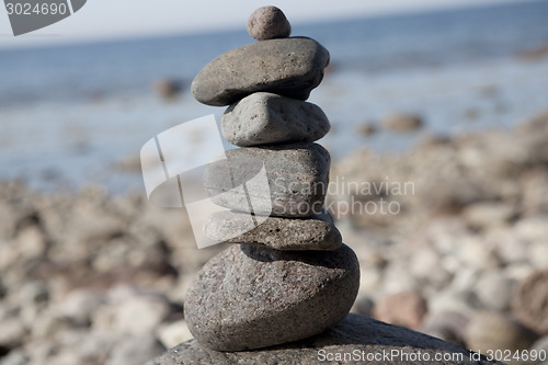 Image of Stone tower on rocks