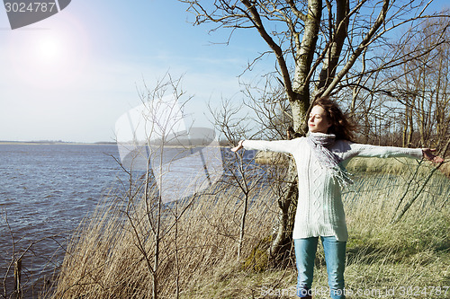 Image of Woman at the water