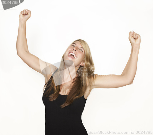 Image of young woman enjoying