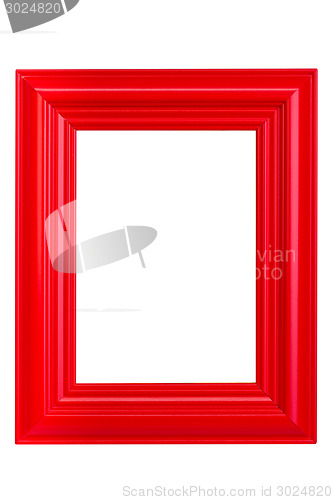 Image of Red wooden picture frame