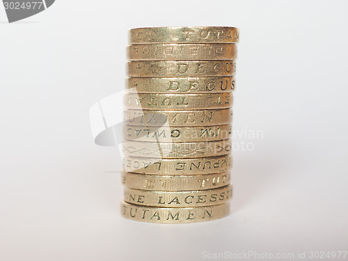 Image of Pound coin pile