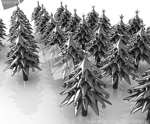 Image of Christmas trees