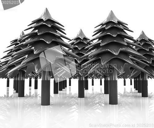 Image of Christmas trees