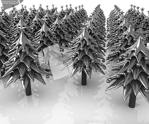 Image of Christmas trees