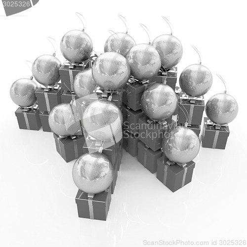 Image of Bright christmas gifts and toys