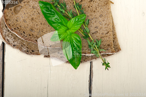 Image of bread basil and thyme