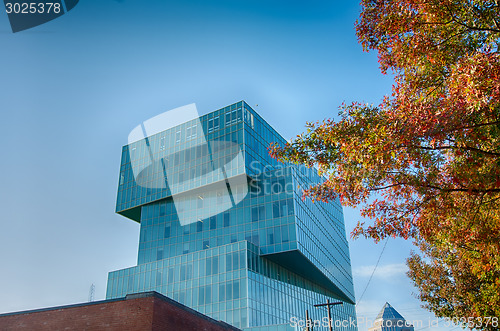 Image of autumn in charlotte city qc of north carolina