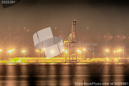 Image of Industrial shipping port or Cargo sea port of charleston SC