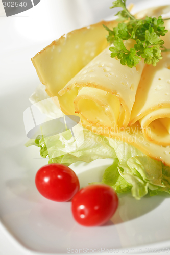 Image of Cheese with salad