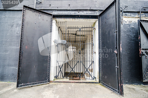 Image of old fort or warehouse door