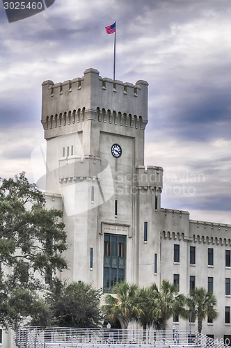 Image of The old Citadel capus buildings in Charleston south carolina