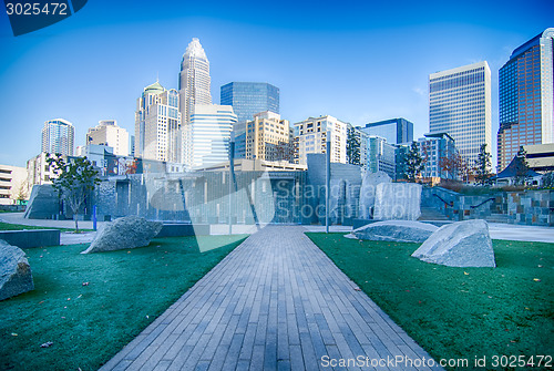 Image of autumn in charlotte city qc of north carolina