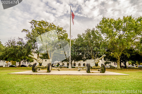 Image of The old Citadel capus buildings in Charleston south carolina