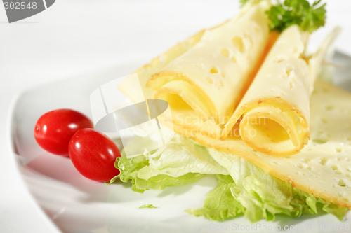 Image of Cheese with salad