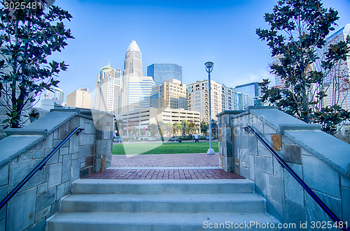 Image of autumn in charlotte city qc of north carolina