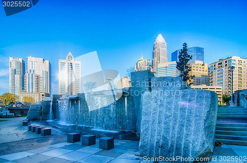 Image of autumn in charlotte city qc of north carolina