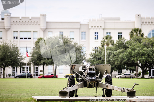 Image of The old Citadel capus buildings in Charleston south carolina